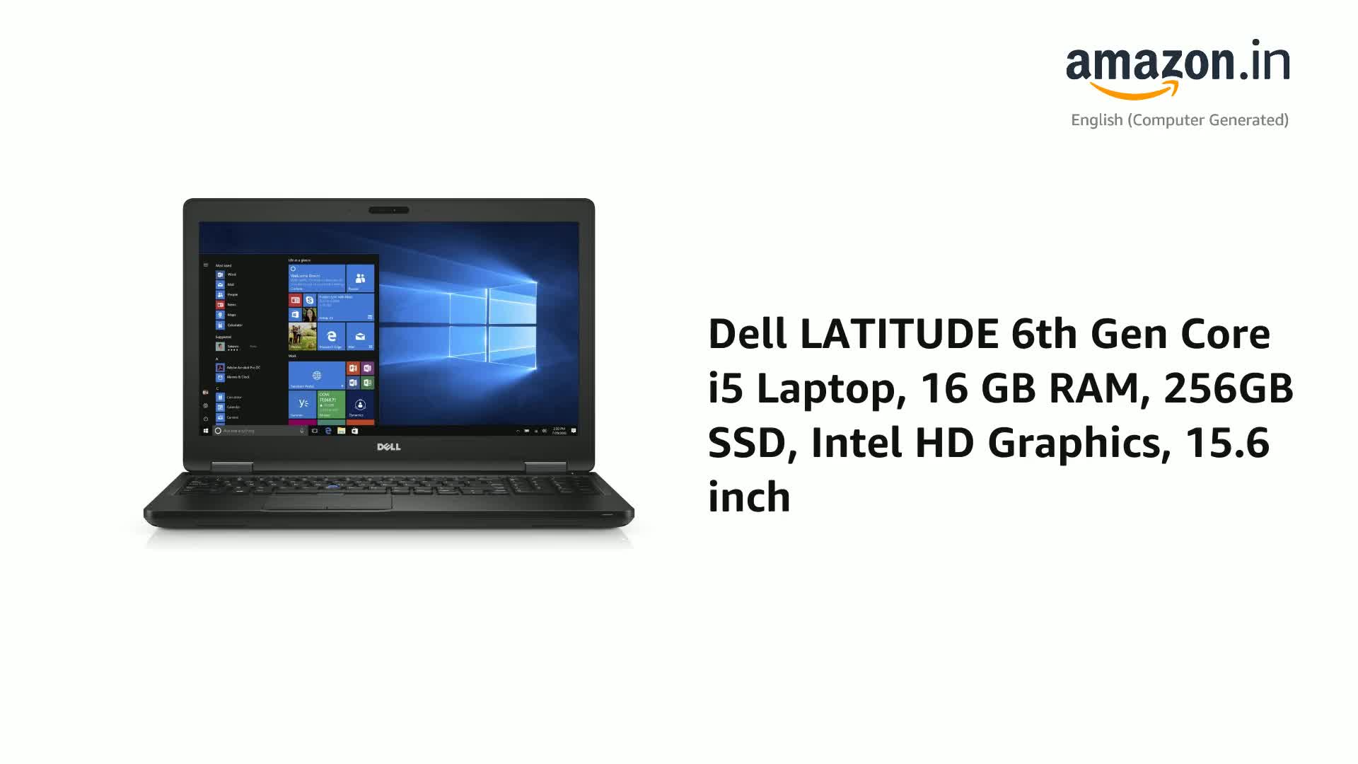 Refurbished) Dell LATITUDE 6th Gen Core i5 Laptop, 16 GB RAM